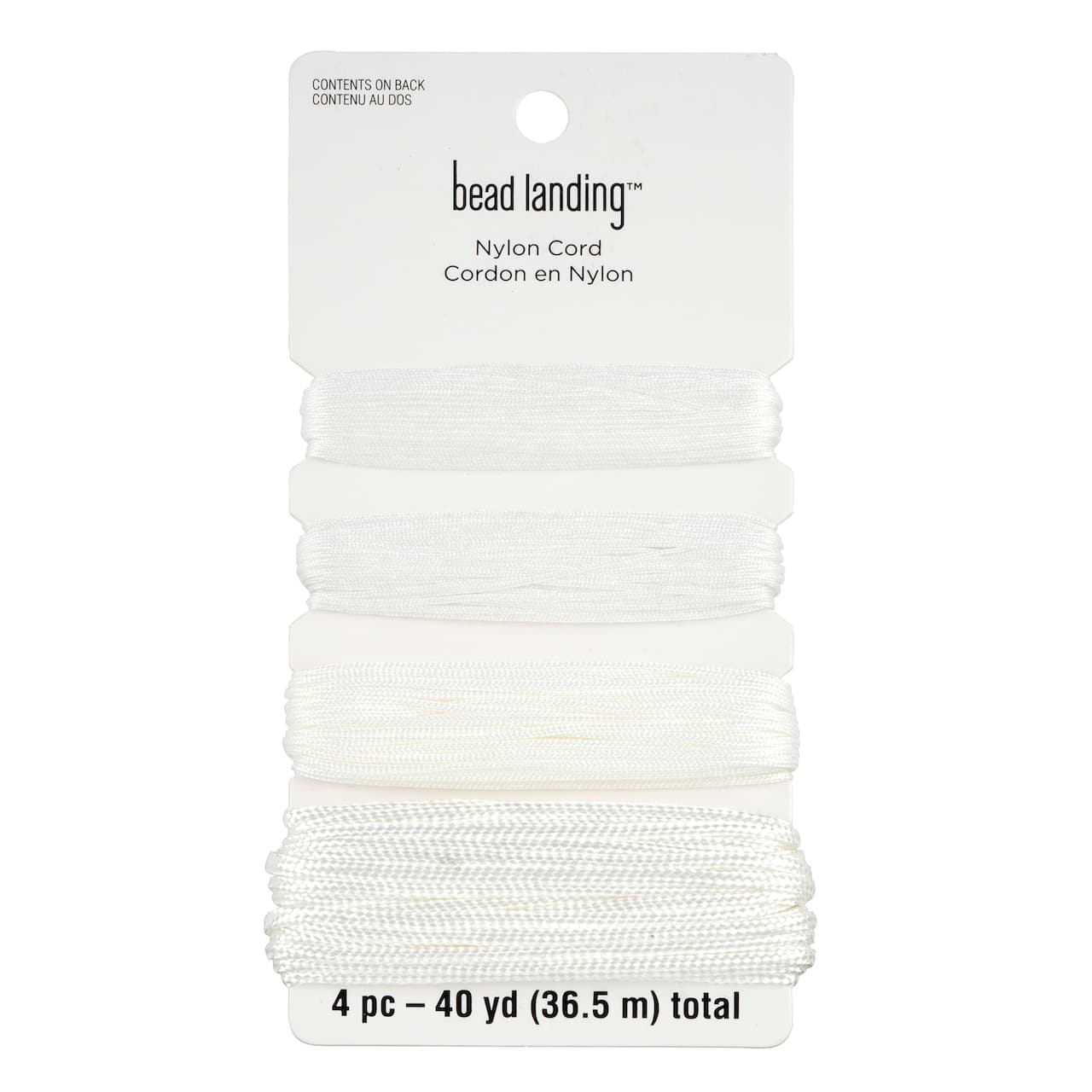 12 Pack: White Nylon Cord Assortment by Bead Landing™